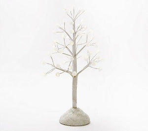 16" Illuminated Gum Drop Candy Tree by Valerie, White - Midtown Bargains