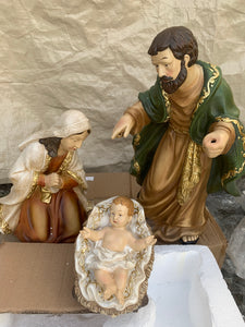 Indoor/ Outdoor 3-Piece Holy Family Display by Valerie