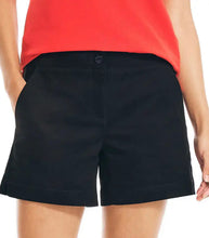 Nautica Women's Tailored Stretch Cotton Twill Shorts Slant Pockets