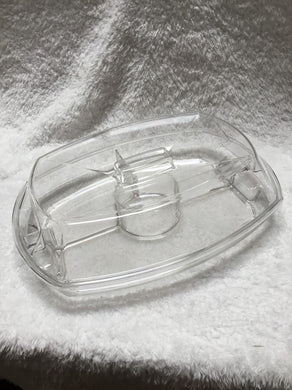 Appetizer Bowl On Ice with 4-Compartments & Dual Purpose Flip Lid
