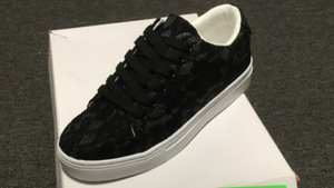 Isaac Mizrahi Live! Lace-Up Floral Lace Sneakers - Midtown Bargains