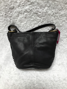 Vince Camuto Leather Bucket Bag - Suza, Jet Black - Midtown Bargains