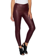 H by Halston Petite Faux Stretch Leather and Ponte Leggings, Petite 8 - Midtown Bargains