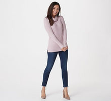 Lisa Rinna Collection Long Sleeve Cowl Neck Top Small	Mauve Rose - Midtown Bargains