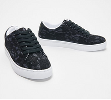 Isaac Mizrahi Live! Lace-Up Floral Lace Sneakers - Midtown Bargains