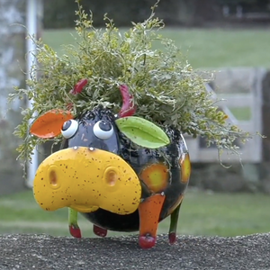 Quirky Animal Garden Planter by Evergreen - Midtown Bargains
