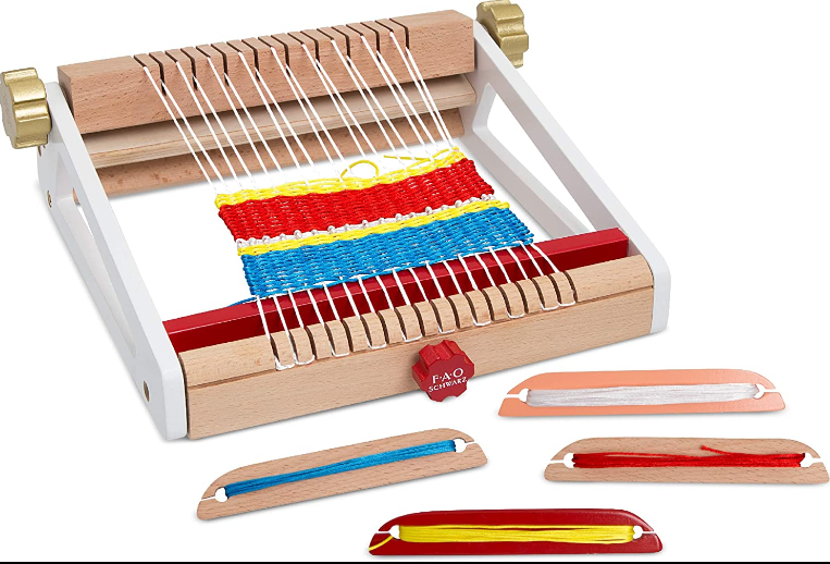 FAQSchwarz Kids 8-Piece Arts and Crafts Weaving Loom Set - Midtown Bargains