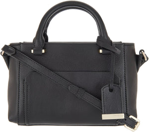 "As Is" Vince Camuto Leather Crossbody Bag -Lina Black, - Midtown Bargains