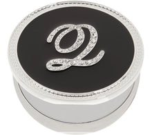 Crystal Initial Compact Mirror with Magnification by Lori Greiner Q Initial - Midtown Bargains
