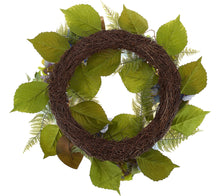 "As Is" 22" Hydrangea and Berry Wreath by Valerie - Midtown Bargains