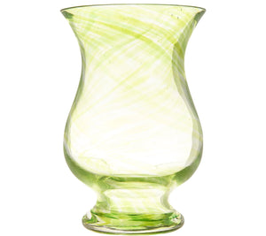 Lightscapes Art Glass Hurricane with Lightscapes Candle Red Color - Midtown Bargains