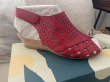 Earth Leather Perforated Wedge Sandals, Pisa Galli