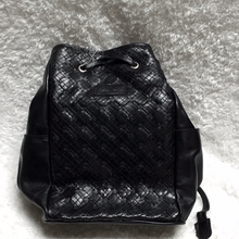Patricia Nash Braided Leather Drawstring Bag - Tierce Black, - Midtown Bargains