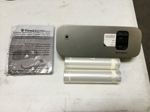 FoodSaver Metallic Compact Vacuum Sealer with 20 Bags Silver, - Midtown Bargains