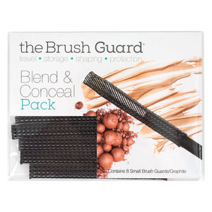 Makeup Brush Guard Protector Sleeve For Blend & Concealer Brushes, 8-Pack, White, Small - Midtown Bargains