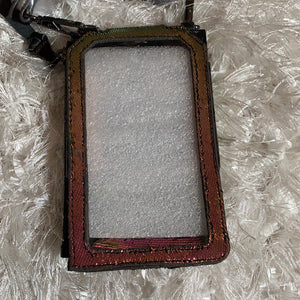 Aimee Kestenberg Leather Phone Crossbody w/ RFID & Screen Access Irridescent Scales - Midtown Bargains