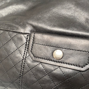Frye Leather Samantha Quilted Shoulder Bag Black, - Midtown Bargains