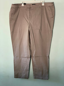 Jones New York Grace Cotton Ankle Pants, Size 20W - Midtown Bargains