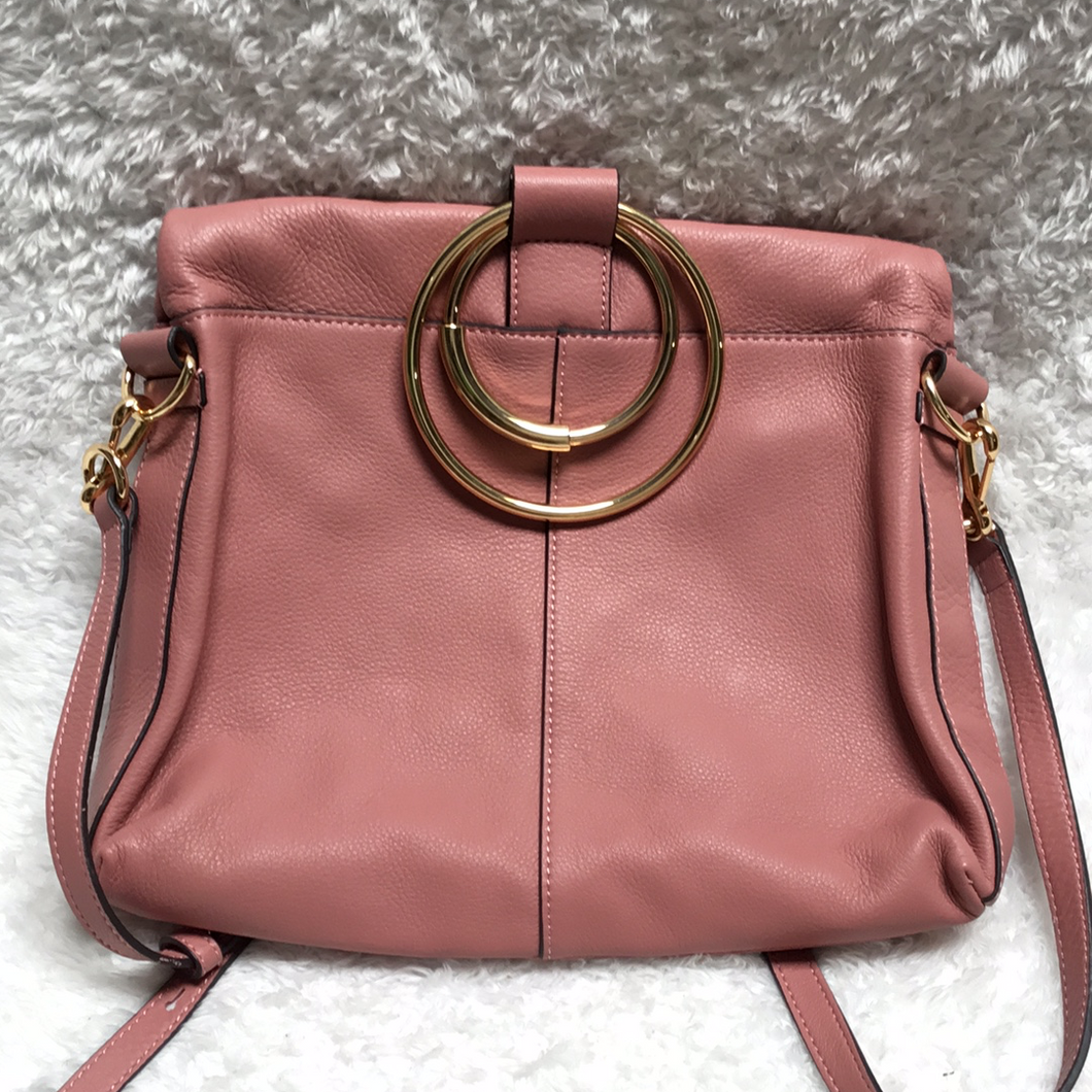 Vince Camuto Large Leather Crossbody - Kimi Cherry Blossom , - Midtown Bargains