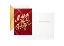 Hallmark 10ct Signature Standard Merry Bright Plaid Holiday Boxed Cards - Midtown Bargains