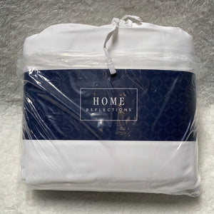 Home Reflections 500 Thread Count Cotton Blend Sheet Set w/ Extra Cases - Midtown Bargains
