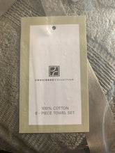 Concierge Collection Zero Twist Plush Cotton 6-Piece Towel Set, Taupe/Khaki - Midtown Bargains