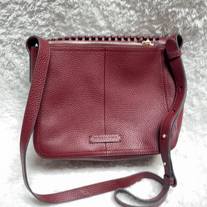 "As Is" Vince Camuto Leather Flap Crossbody Bag - Hope - Midtown Bargains