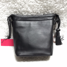 Vince Camuto Leather Bucket Bag - Suno Nero, - Midtown Bargains