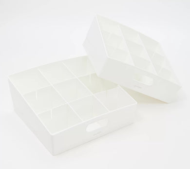 YouCopia 2-Pc. Kitchen Storage Bins with Dividers White, - Midtown Bargains