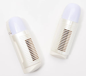 Air Innovations Set of 2 Plug-In Air Purifiers with Nightlight Cream - Midtown Bargains